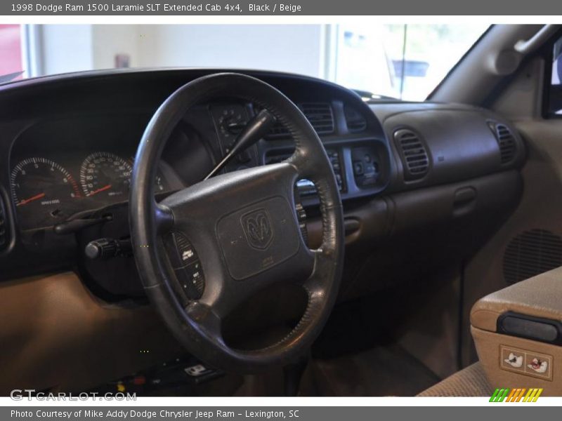 Black / Beige 1998 Dodge Ram 1500 Laramie SLT Extended Cab 4x4