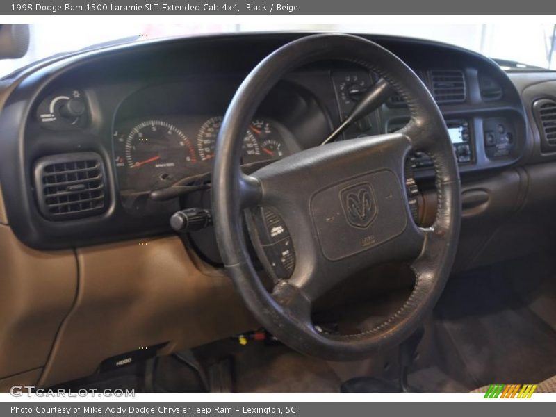 Black / Beige 1998 Dodge Ram 1500 Laramie SLT Extended Cab 4x4