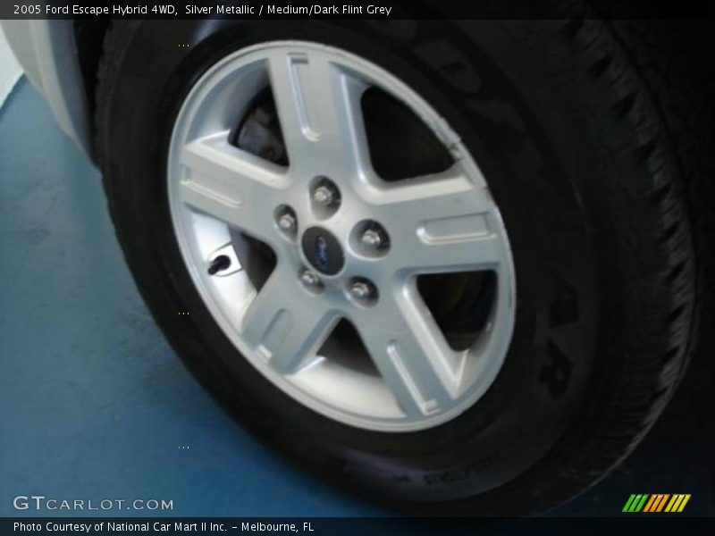 Silver Metallic / Medium/Dark Flint Grey 2005 Ford Escape Hybrid 4WD