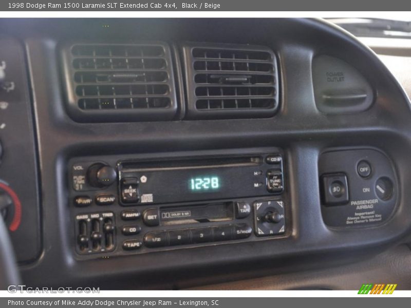 Black / Beige 1998 Dodge Ram 1500 Laramie SLT Extended Cab 4x4