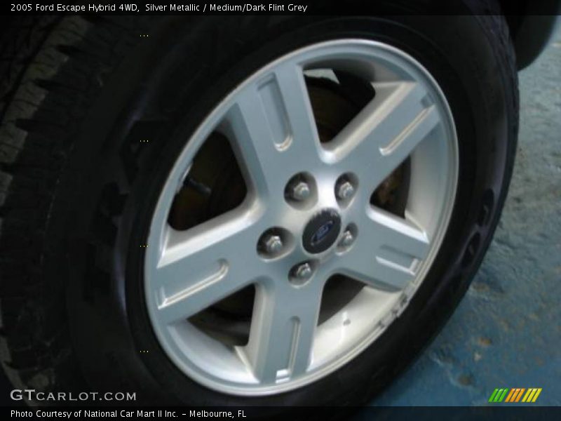 Silver Metallic / Medium/Dark Flint Grey 2005 Ford Escape Hybrid 4WD