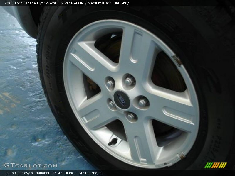 Silver Metallic / Medium/Dark Flint Grey 2005 Ford Escape Hybrid 4WD