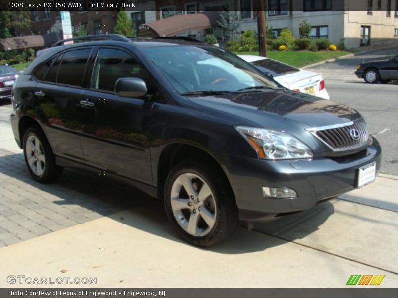 Flint Mica / Black 2008 Lexus RX 350 AWD
