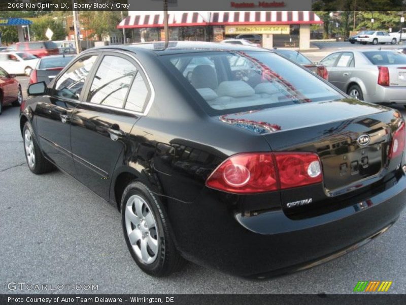 Ebony Black / Gray 2008 Kia Optima LX