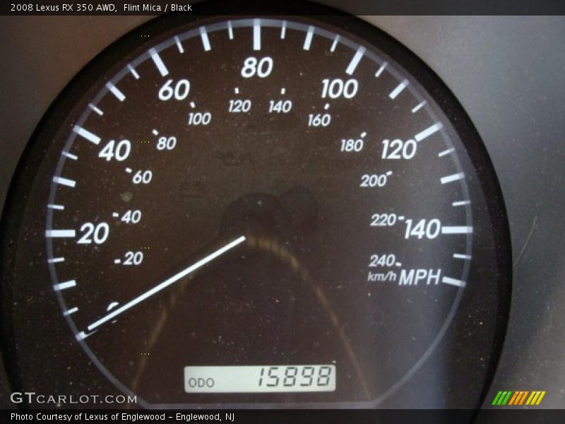 Flint Mica / Black 2008 Lexus RX 350 AWD