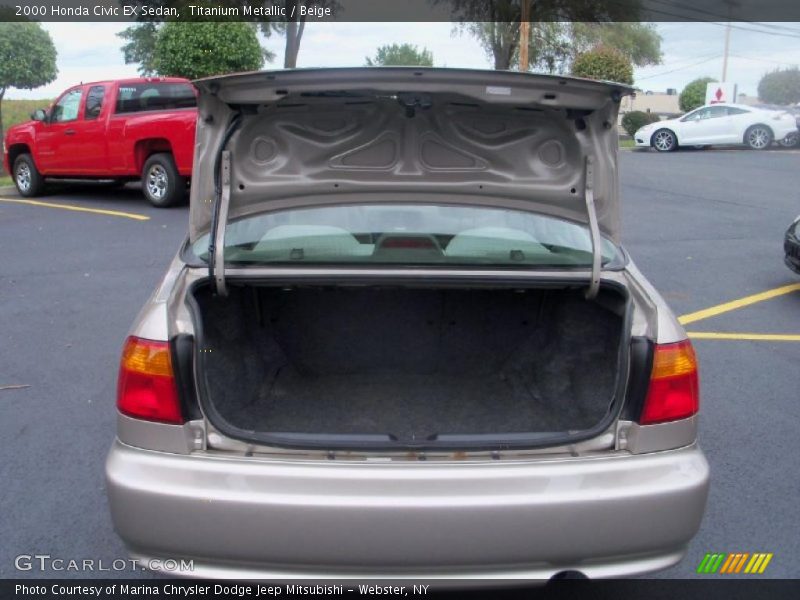 Titanium Metallic / Beige 2000 Honda Civic EX Sedan