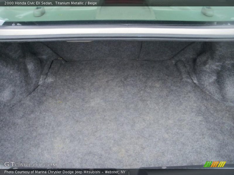 Titanium Metallic / Beige 2000 Honda Civic EX Sedan