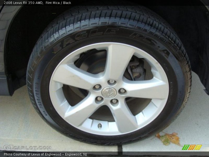 Flint Mica / Black 2008 Lexus RX 350 AWD