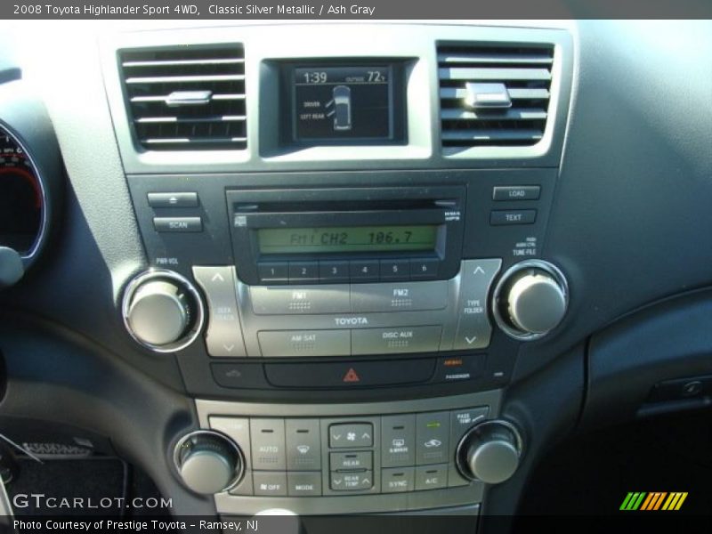 Classic Silver Metallic / Ash Gray 2008 Toyota Highlander Sport 4WD