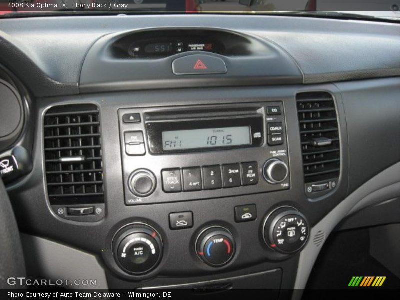Ebony Black / Gray 2008 Kia Optima LX