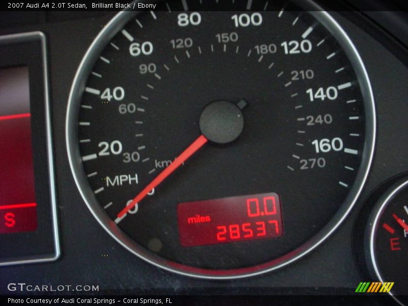 Brilliant Black / Ebony 2007 Audi A4 2.0T Sedan