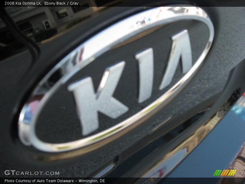 Ebony Black / Gray 2008 Kia Optima LX