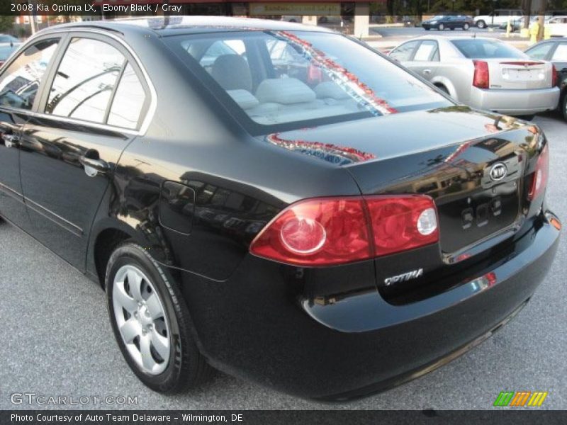 Ebony Black / Gray 2008 Kia Optima LX