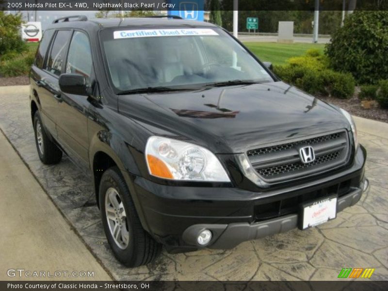 Nighthawk Black Pearl / Gray 2005 Honda Pilot EX-L 4WD