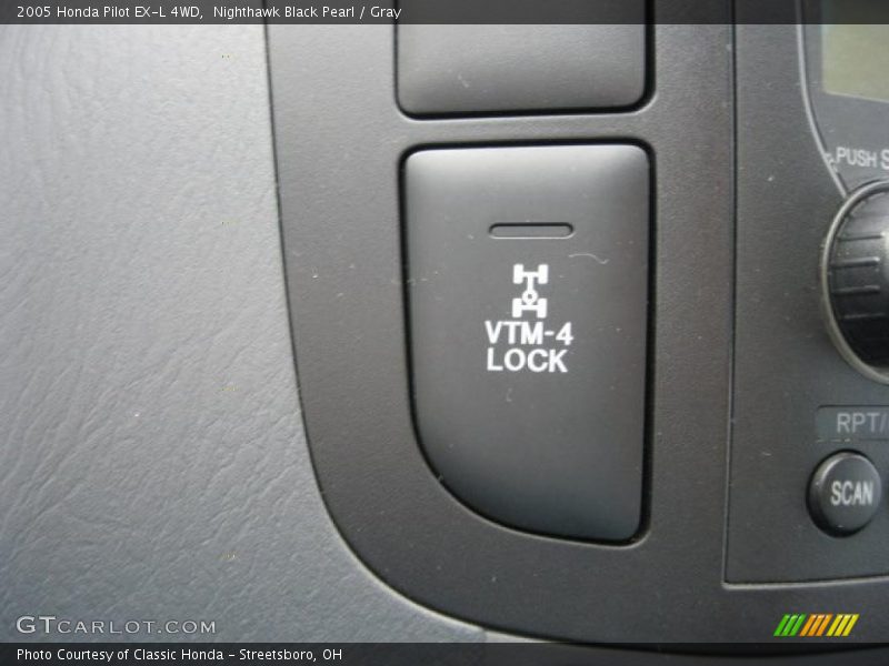 Nighthawk Black Pearl / Gray 2005 Honda Pilot EX-L 4WD