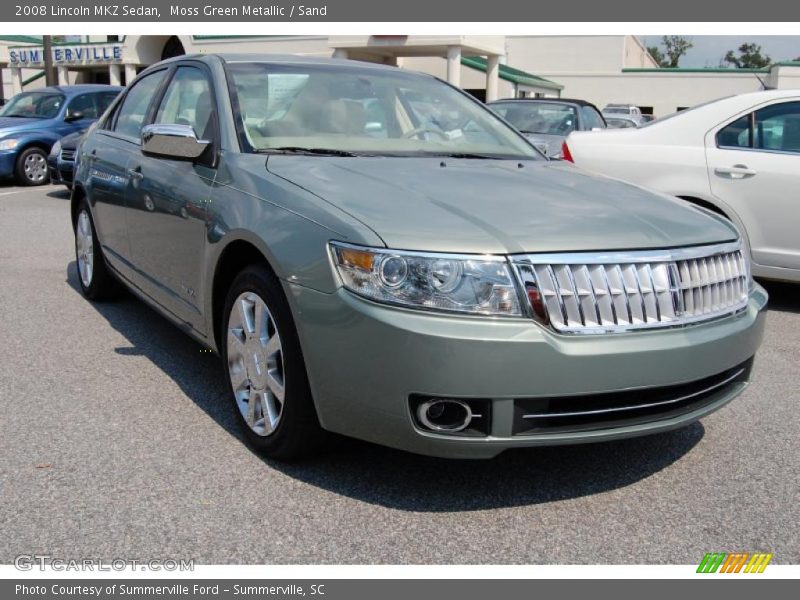Moss Green Metallic / Sand 2008 Lincoln MKZ Sedan