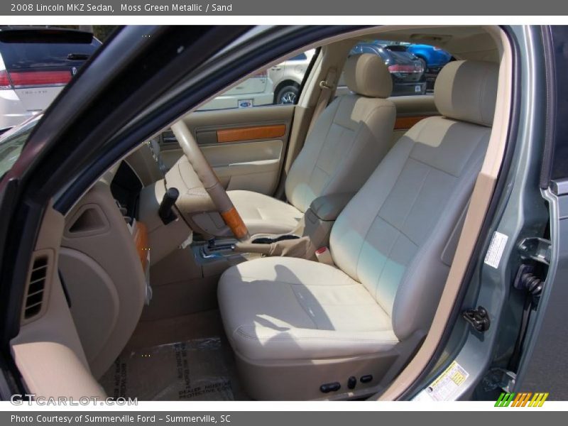 Moss Green Metallic / Sand 2008 Lincoln MKZ Sedan