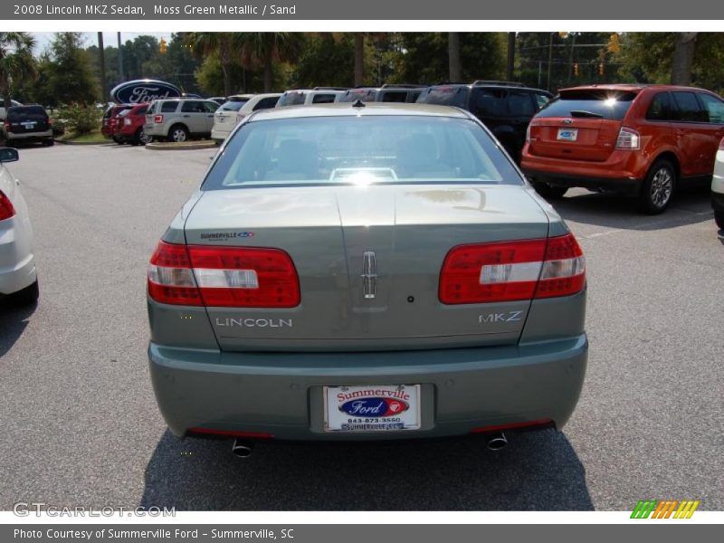 Moss Green Metallic / Sand 2008 Lincoln MKZ Sedan