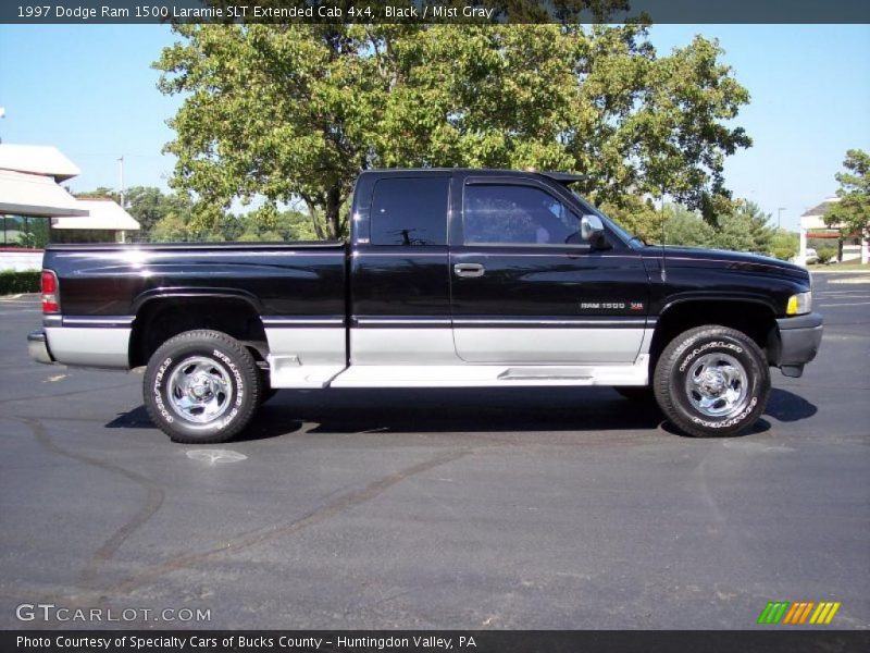 Black / Mist Gray 1997 Dodge Ram 1500 Laramie SLT Extended Cab 4x4