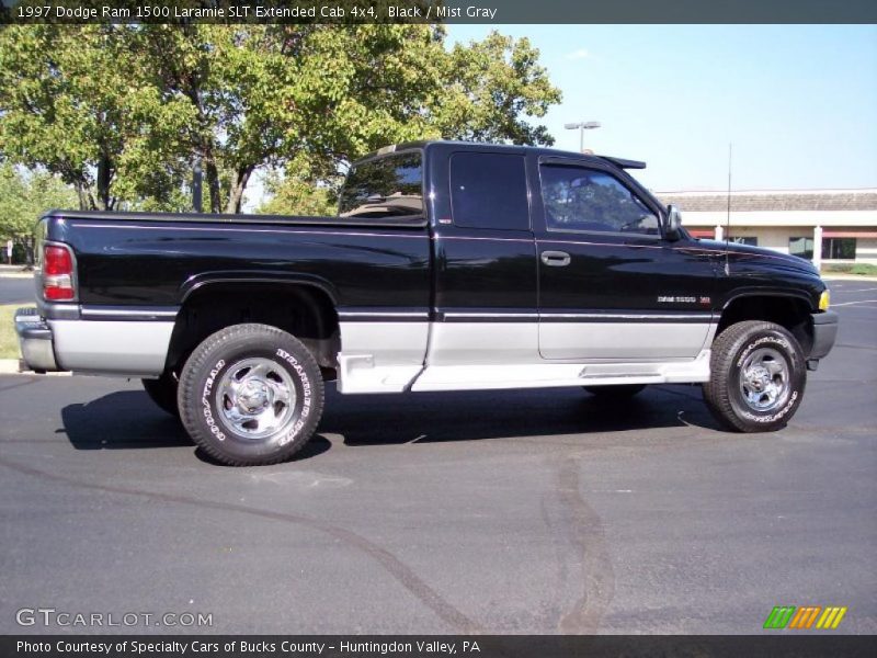 Black / Mist Gray 1997 Dodge Ram 1500 Laramie SLT Extended Cab 4x4