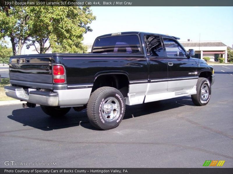 Black / Mist Gray 1997 Dodge Ram 1500 Laramie SLT Extended Cab 4x4