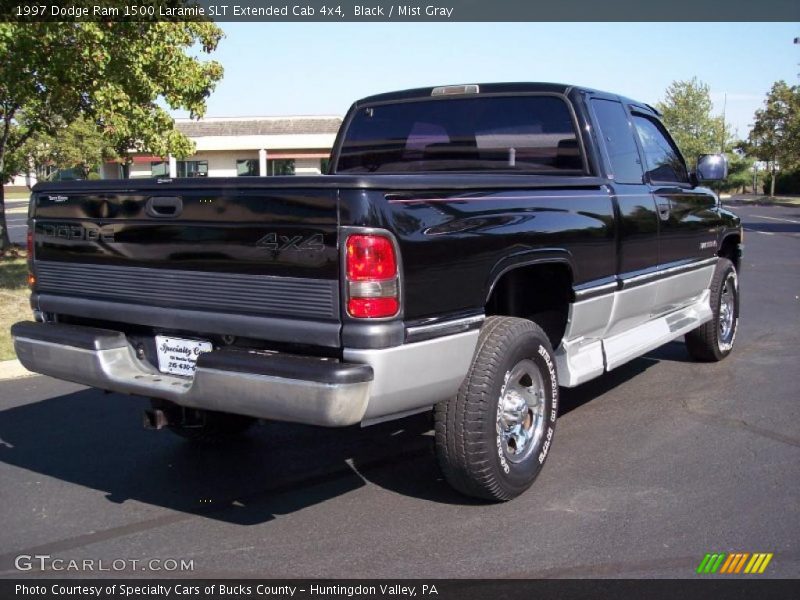 Black / Mist Gray 1997 Dodge Ram 1500 Laramie SLT Extended Cab 4x4