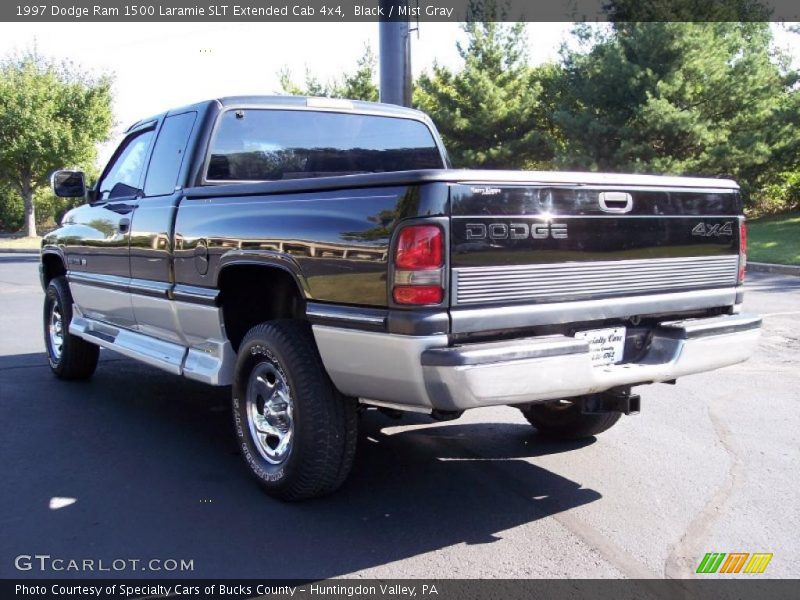 Black / Mist Gray 1997 Dodge Ram 1500 Laramie SLT Extended Cab 4x4