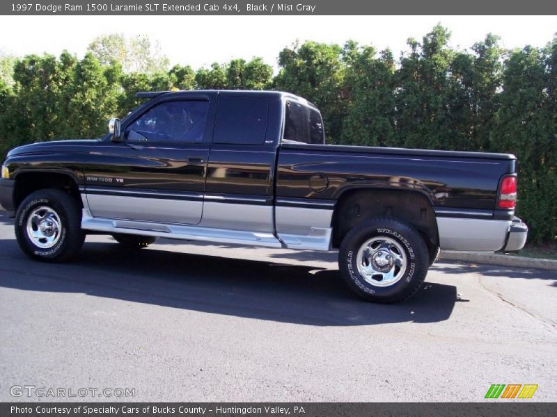 Black / Mist Gray 1997 Dodge Ram 1500 Laramie SLT Extended Cab 4x4