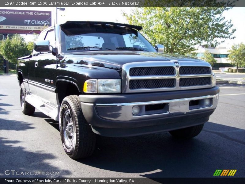 Black / Mist Gray 1997 Dodge Ram 1500 Laramie SLT Extended Cab 4x4