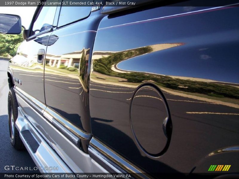 Black / Mist Gray 1997 Dodge Ram 1500 Laramie SLT Extended Cab 4x4
