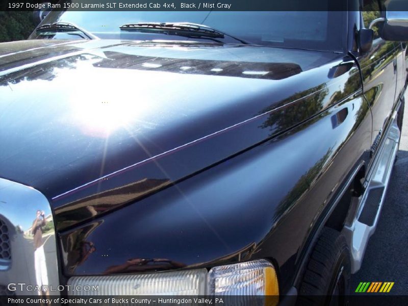 Black / Mist Gray 1997 Dodge Ram 1500 Laramie SLT Extended Cab 4x4