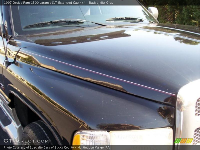 Black / Mist Gray 1997 Dodge Ram 1500 Laramie SLT Extended Cab 4x4