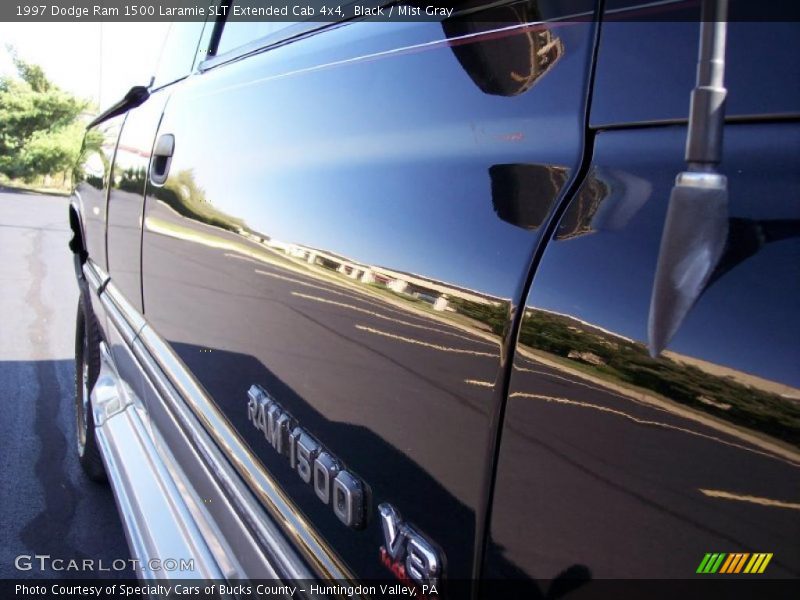 Black / Mist Gray 1997 Dodge Ram 1500 Laramie SLT Extended Cab 4x4