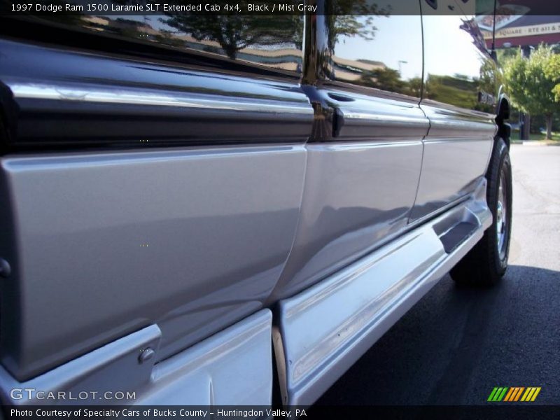 Black / Mist Gray 1997 Dodge Ram 1500 Laramie SLT Extended Cab 4x4