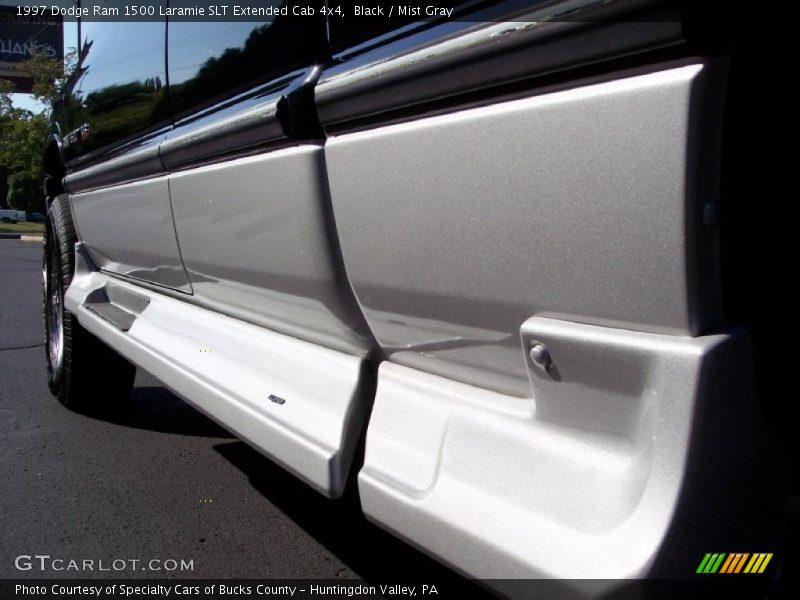 Black / Mist Gray 1997 Dodge Ram 1500 Laramie SLT Extended Cab 4x4