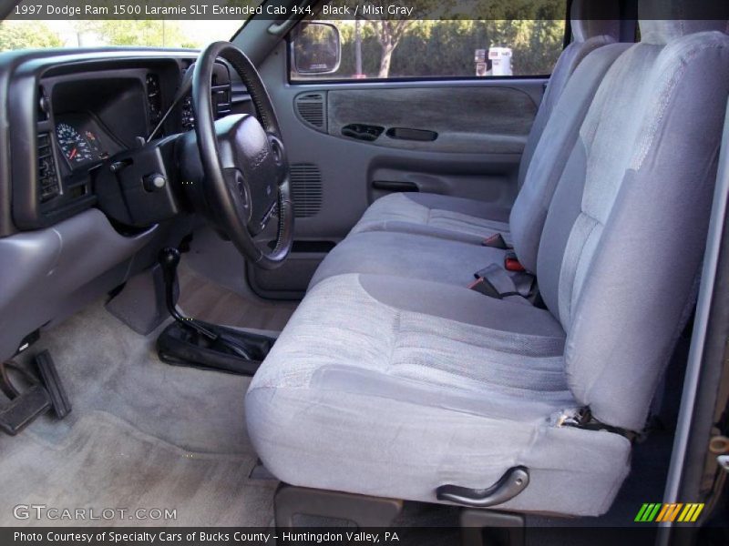 Black / Mist Gray 1997 Dodge Ram 1500 Laramie SLT Extended Cab 4x4