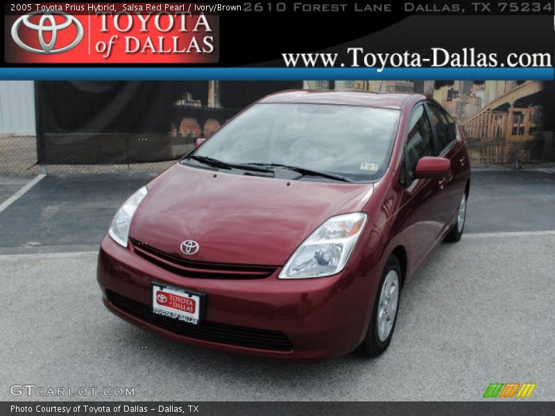 Salsa Red Pearl / Ivory/Brown 2005 Toyota Prius Hybrid