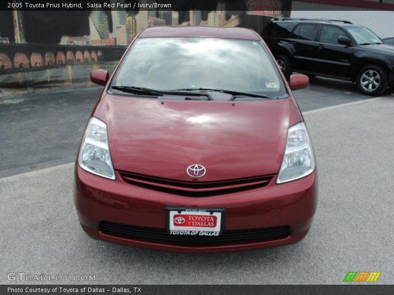 Salsa Red Pearl / Ivory/Brown 2005 Toyota Prius Hybrid