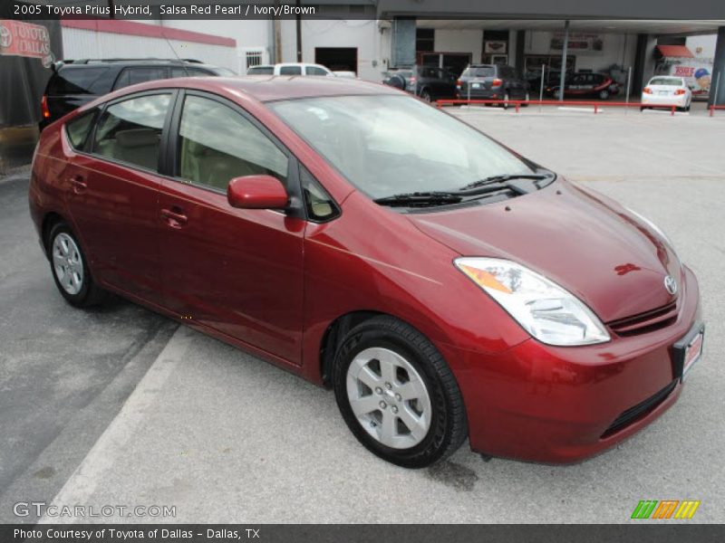 Salsa Red Pearl / Ivory/Brown 2005 Toyota Prius Hybrid