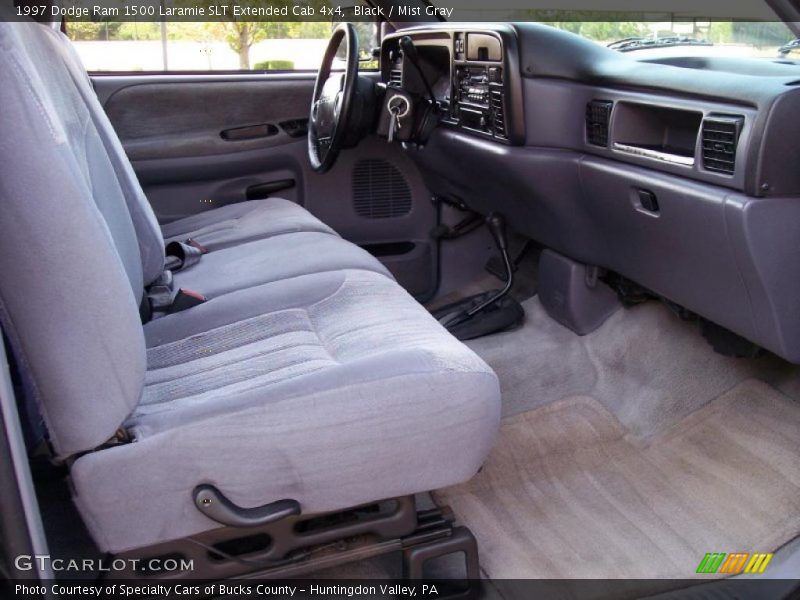 Black / Mist Gray 1997 Dodge Ram 1500 Laramie SLT Extended Cab 4x4