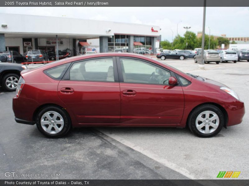 Salsa Red Pearl / Ivory/Brown 2005 Toyota Prius Hybrid