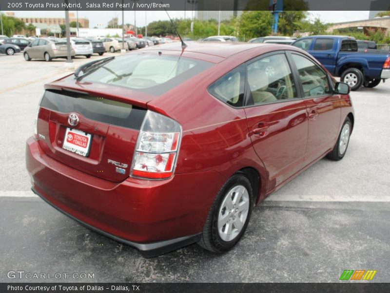 Salsa Red Pearl / Ivory/Brown 2005 Toyota Prius Hybrid