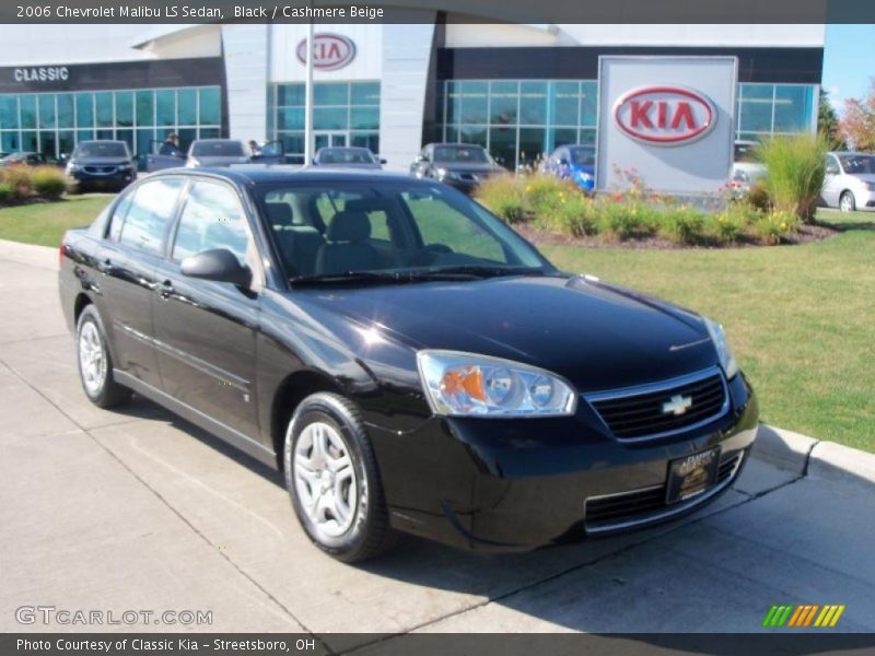 Black / Cashmere Beige 2006 Chevrolet Malibu LS Sedan