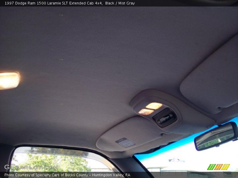 Black / Mist Gray 1997 Dodge Ram 1500 Laramie SLT Extended Cab 4x4