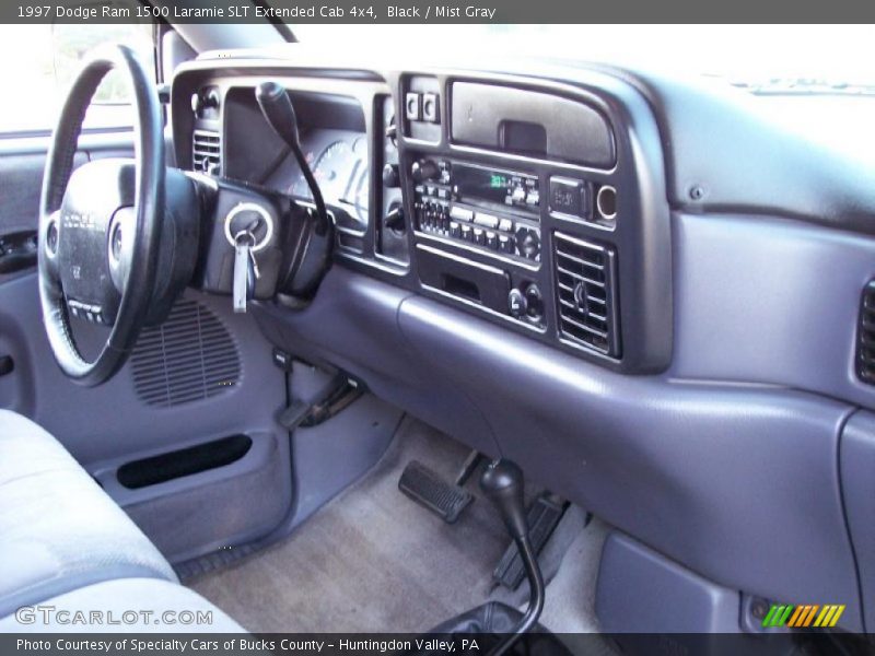 Black / Mist Gray 1997 Dodge Ram 1500 Laramie SLT Extended Cab 4x4