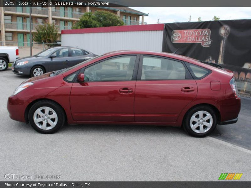 Salsa Red Pearl / Ivory/Brown 2005 Toyota Prius Hybrid