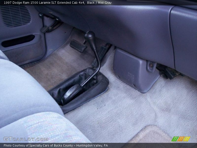 Black / Mist Gray 1997 Dodge Ram 1500 Laramie SLT Extended Cab 4x4