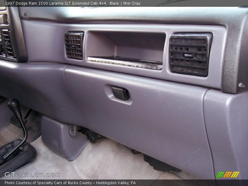Black / Mist Gray 1997 Dodge Ram 1500 Laramie SLT Extended Cab 4x4