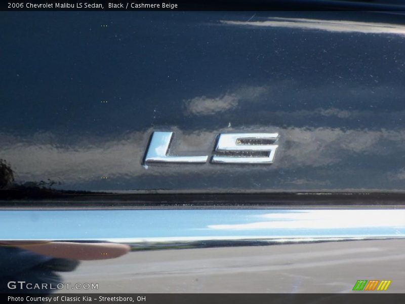 Black / Cashmere Beige 2006 Chevrolet Malibu LS Sedan