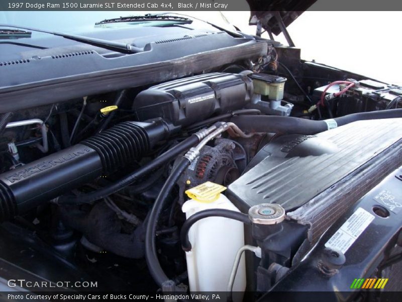 Black / Mist Gray 1997 Dodge Ram 1500 Laramie SLT Extended Cab 4x4